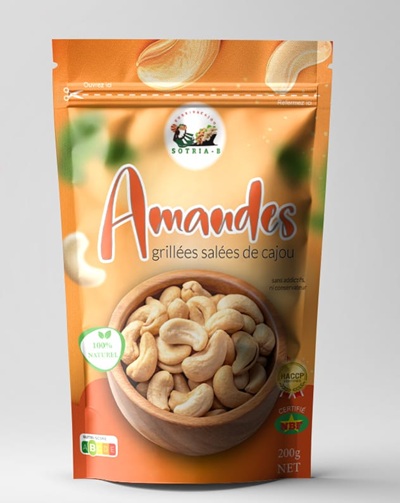 Noix de cajou grillées et salées